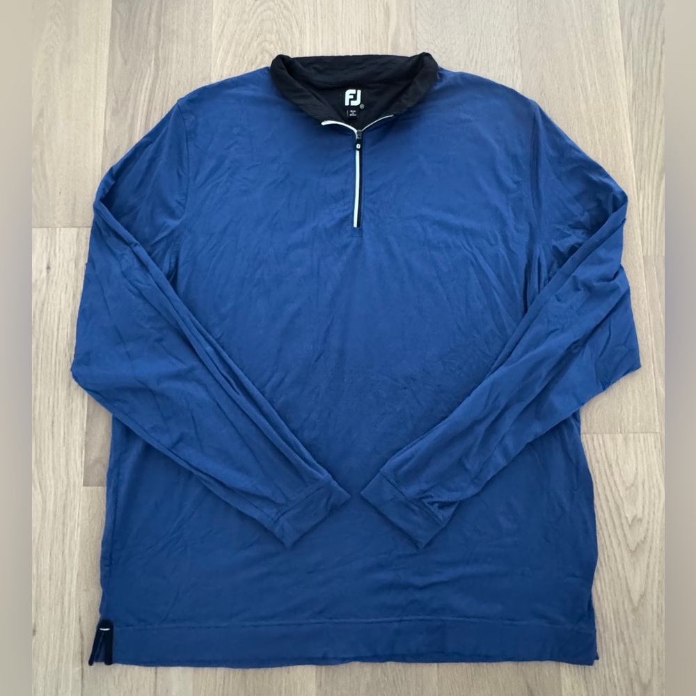 Footjoy 1/4 Zip Striped Golf Pullover Sweater